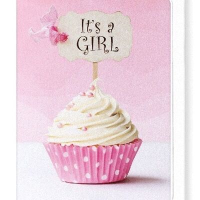 IT’S A GIRL CUPCAKE Greeting Card