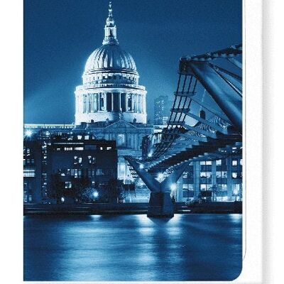 ST PAUL'S LIT AT NIGHT Greeting Card