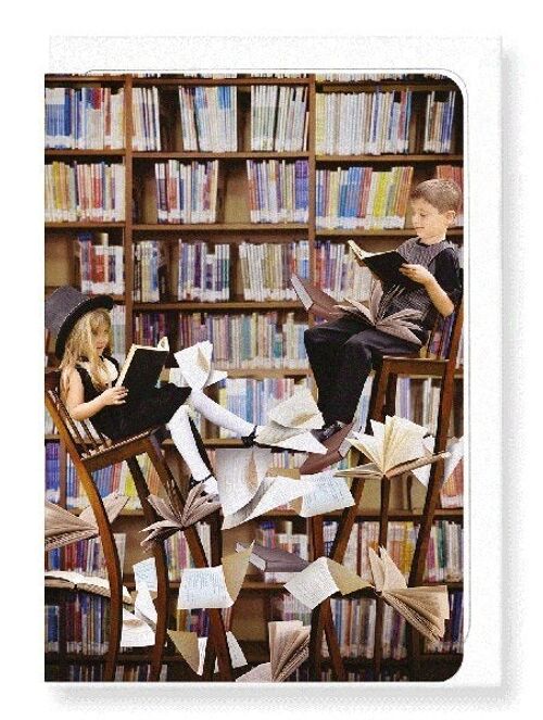 CHILDREN AND BOOKS Greeting Card