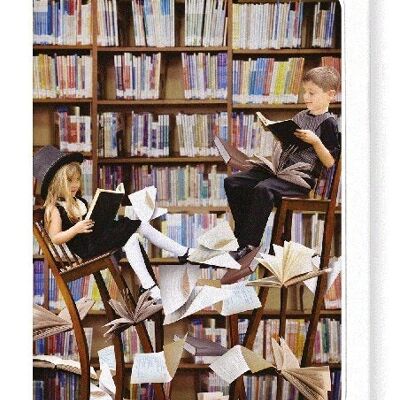 CHILDREN AND BOOKS Greeting Card