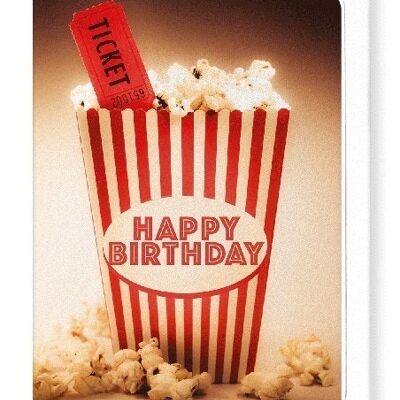 HAPPY BIRTHDAY POPCORN Greeting Card