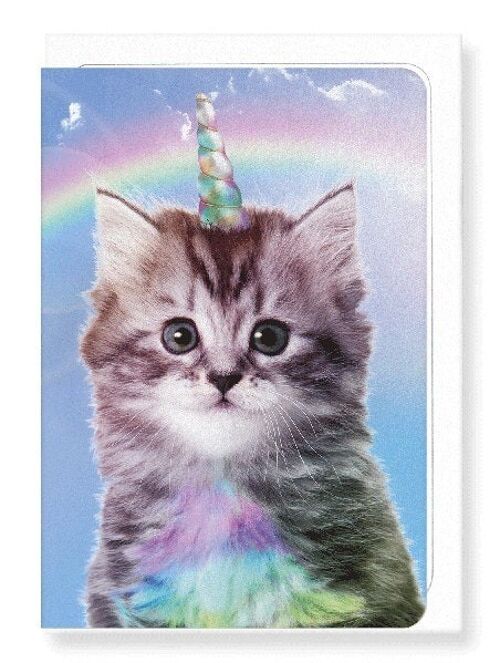 UNICORN CAT Greeting Card