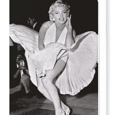 MARILYN'S FLYING SKIRT Greeting Card