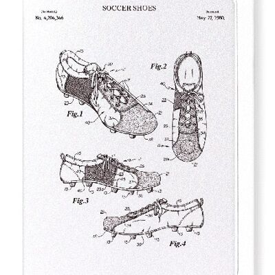 PATENT OF SOCCER SHOES 1980  Greeting Card