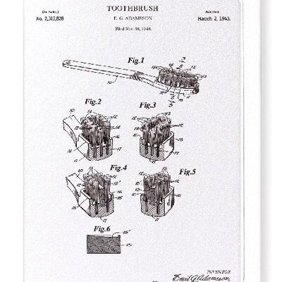 PATENT OF TOOTHBRUSH 1943  Greeting Card