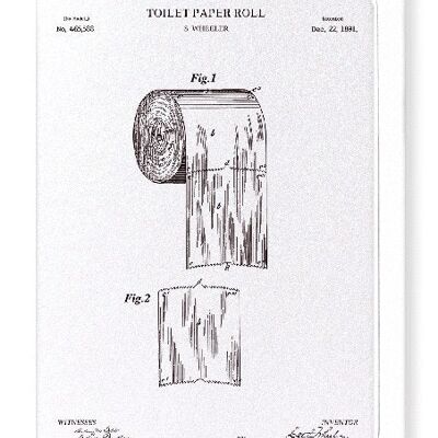 PATENT OF TOILET PAPER ROLL 1891  Greeting Card