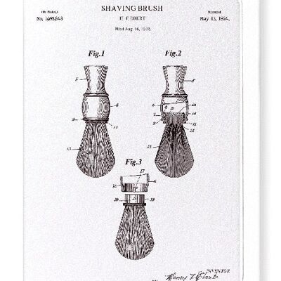 PATENT OF SHAVING BRUSH 1924  Greeting Card