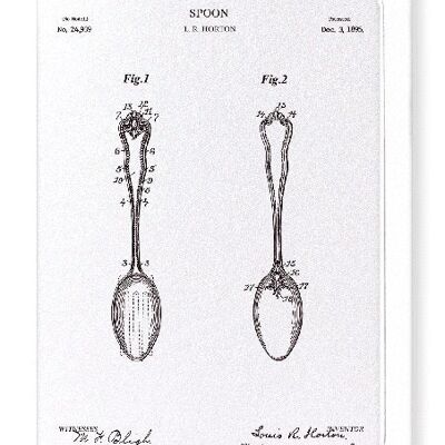 PATENT OF SPOON 1895  Greeting Card