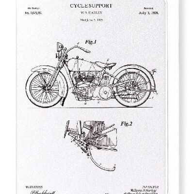 PATENT OF CYCLE SUPPORT 1928  Greeting Card