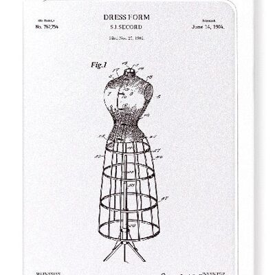 PATENT OF DRESS FORM 1904  Greeting Card