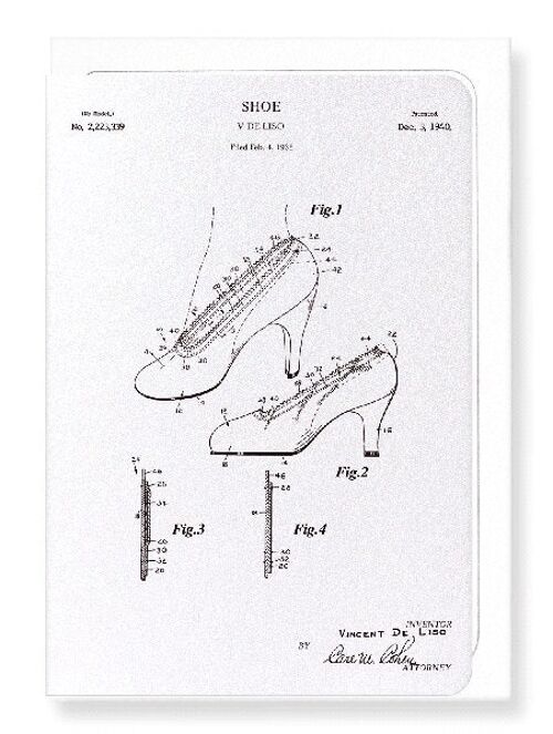 PATENT OF SHOE 1940  Greeting Card