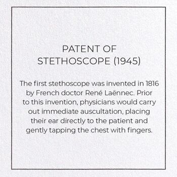 BREVET DE STETHOSCOPE 1945 Carte de vœux 2