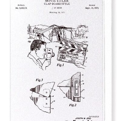 PATENT OF CLAP-BOARD STYLE 1970  Greeting Card