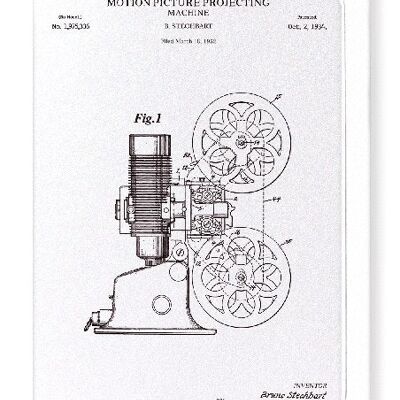 PATENT OF MOTION PICTURE PROJECTING MACHINE 1934  8xCards