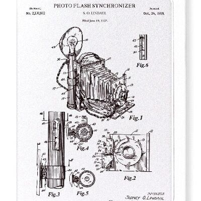 PATENT OF PHOTO FLASH SYNCHRONISER 1939  Greeting Card