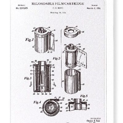 PATENT OF RELOADABLE FILM 1937  Greeting Card