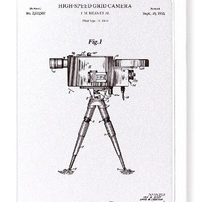 PATENT OF HIGH-SPEED GRID CAMERA 1953  Greeting Card