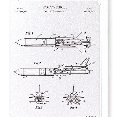 PATENT OF SPACE SHUTTLE 1975  Greeting Card