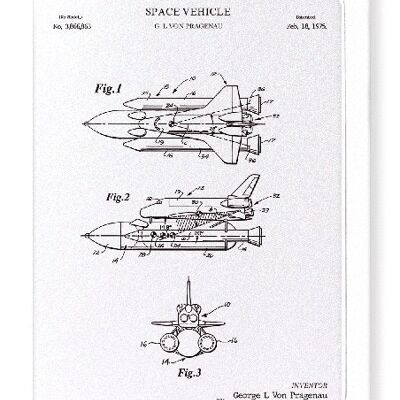 PATENT OF SPACE VEHICLE 1975  Greeting Card
