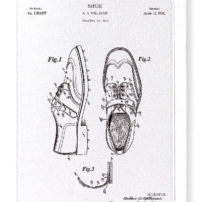 PATENT OF GOLF SHOES 1930  Greeting Card