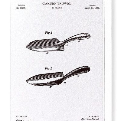 PATENT OF GARDEN TROWEL 1894  Greeting Card