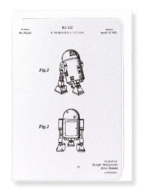 PATENT OF R2-D2 1979  Greeting Card