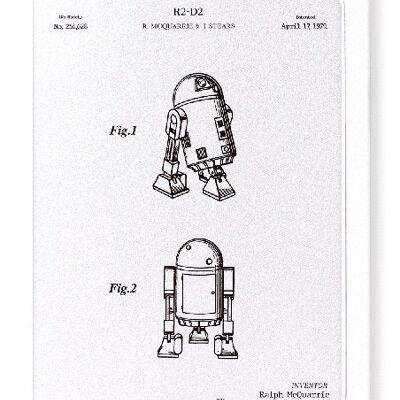 PATENTE DE R2-D2 1979 Tarjetas de felicitación