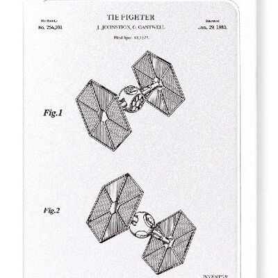 PATENT OF TIE FIGHTER 1980  Greeting Card