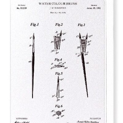 PATENT DER AQUARELLPINSEL 1907 Grußkarte