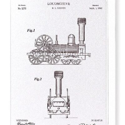 PATENT OF LOCOMOTIVE 1842  Greeting Card