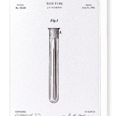 PATENT OF TEST TUBE 1890  Greeting Card