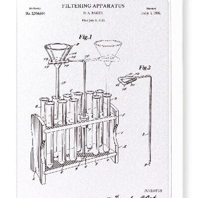 PATENT OF FILTERING APPARATUS 1936  Greeting Card