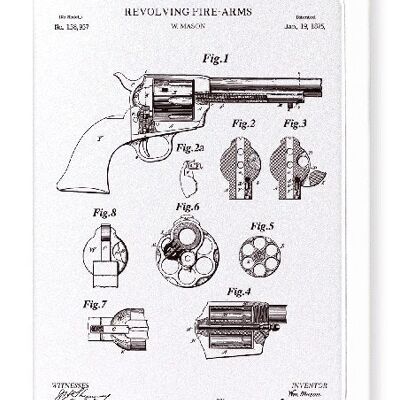 PATENT DER REVOLVIERENDEN FEUERWAFFEN 1875 Grußkarte