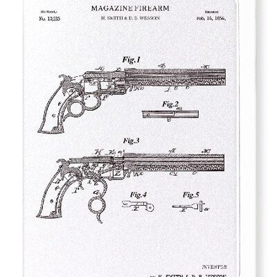 PATENT OF MAGAZINE FIREARMS 1854  Greeting Card
