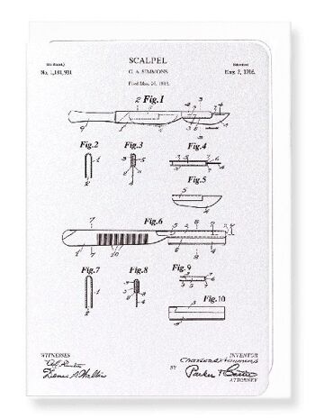 BREVET DE SCALPEL 1916 Carte de vœux 1