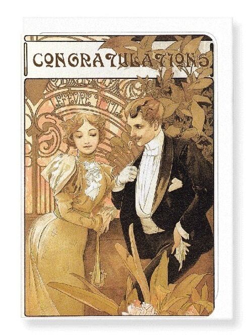 MUCHA CONGRATULATIONS Greeting Card