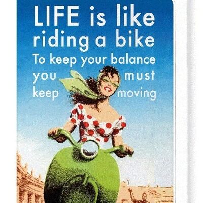 BIKE RIDE Greeting Card