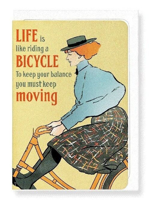 LIFE IS LIKE RIDING Greeting Card