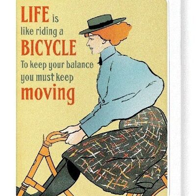 LIFE IS LIKE RIDING Greeting Card