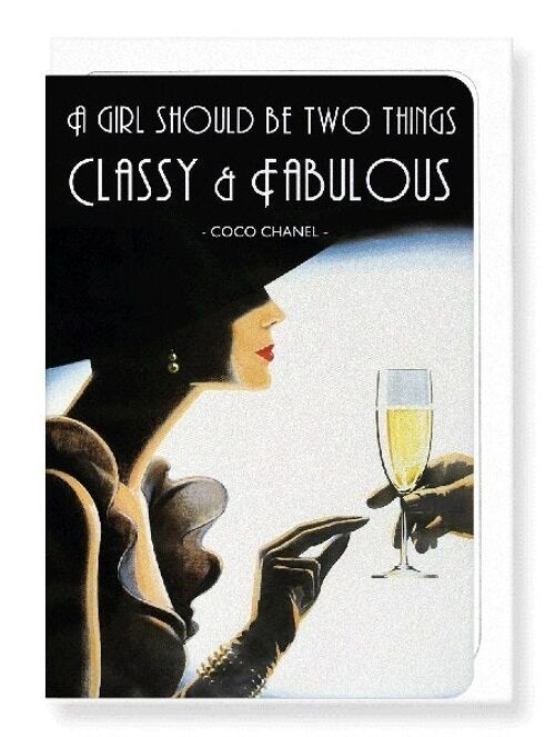 CLASSY AND FABULOUS Greeting Card