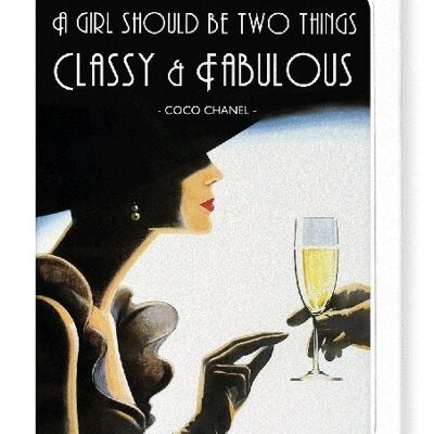 CLASSY AND FABULOUS Greeting Card