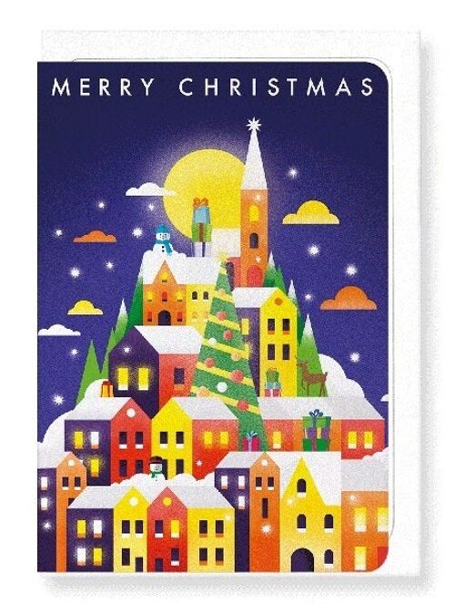 CHRISTMAS SNOW CITY Greeting Card