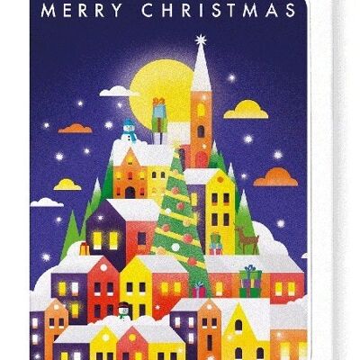 CHRISTMAS SNOW CITY Greeting Card