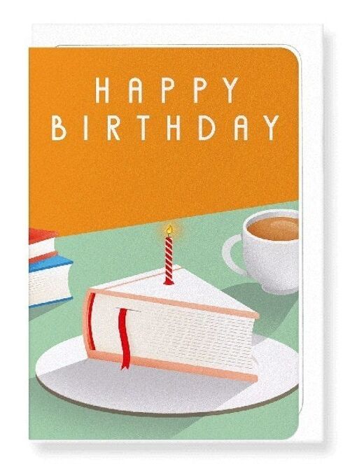 SLICE OF BIRTHDAY BOOK Greeting Card