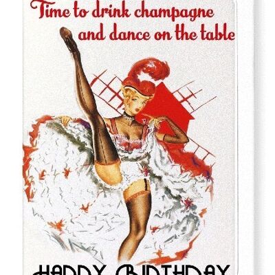 CAN CAN BIRTHDAY Greeting Card