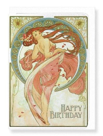 MUCHA ANNIVERSAIRE Carte de vœux 1