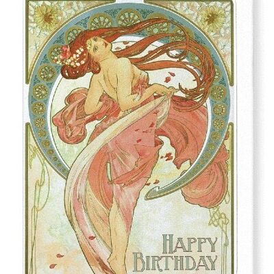 MUCHA BIRTHDAY Greeting Card