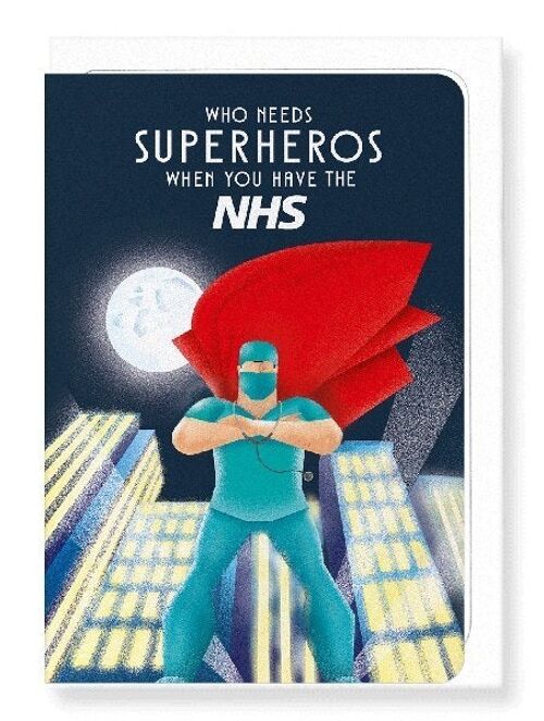 NHS SUPERHERO Greeting Card
