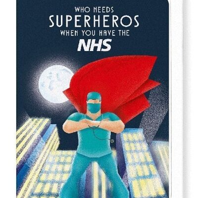 NHS SUPERHERO Greeting Card