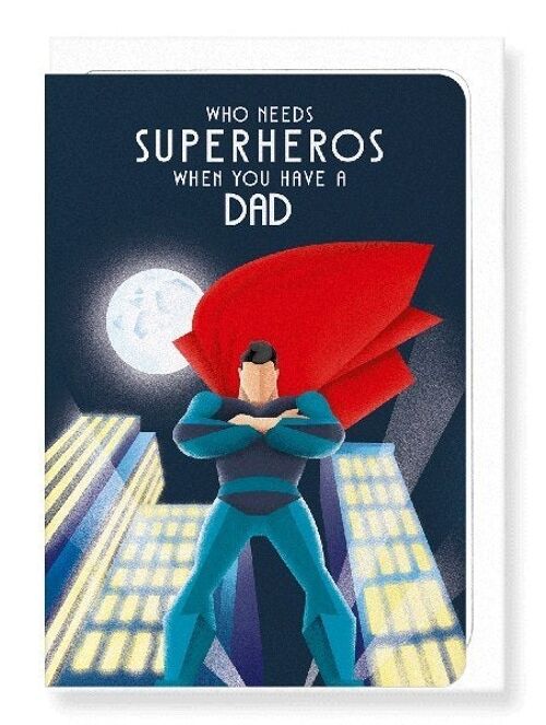 DAD SUPERHERO Greeting Card